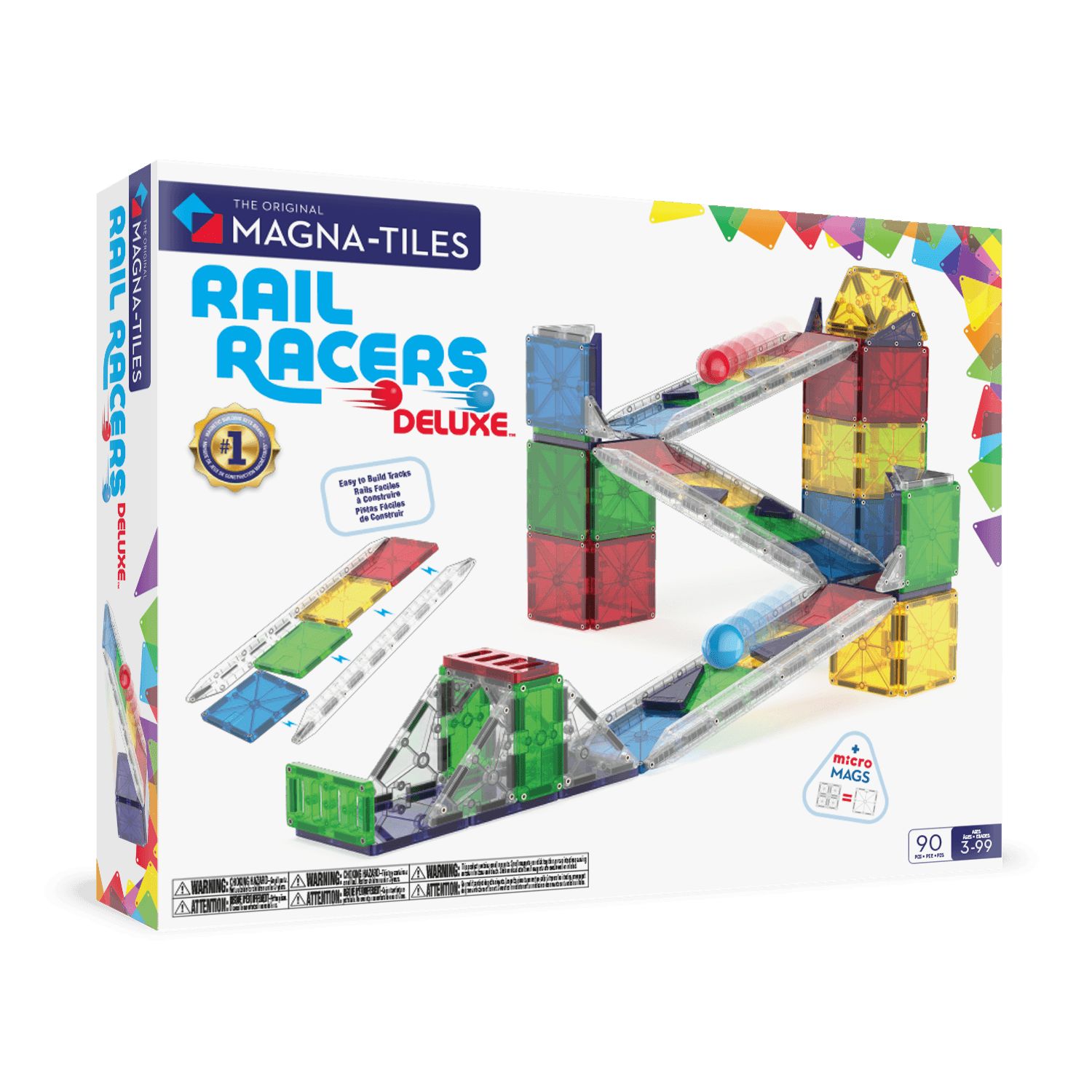 Magna-Tiles® Rail Racers Deluxe - 90 Teile