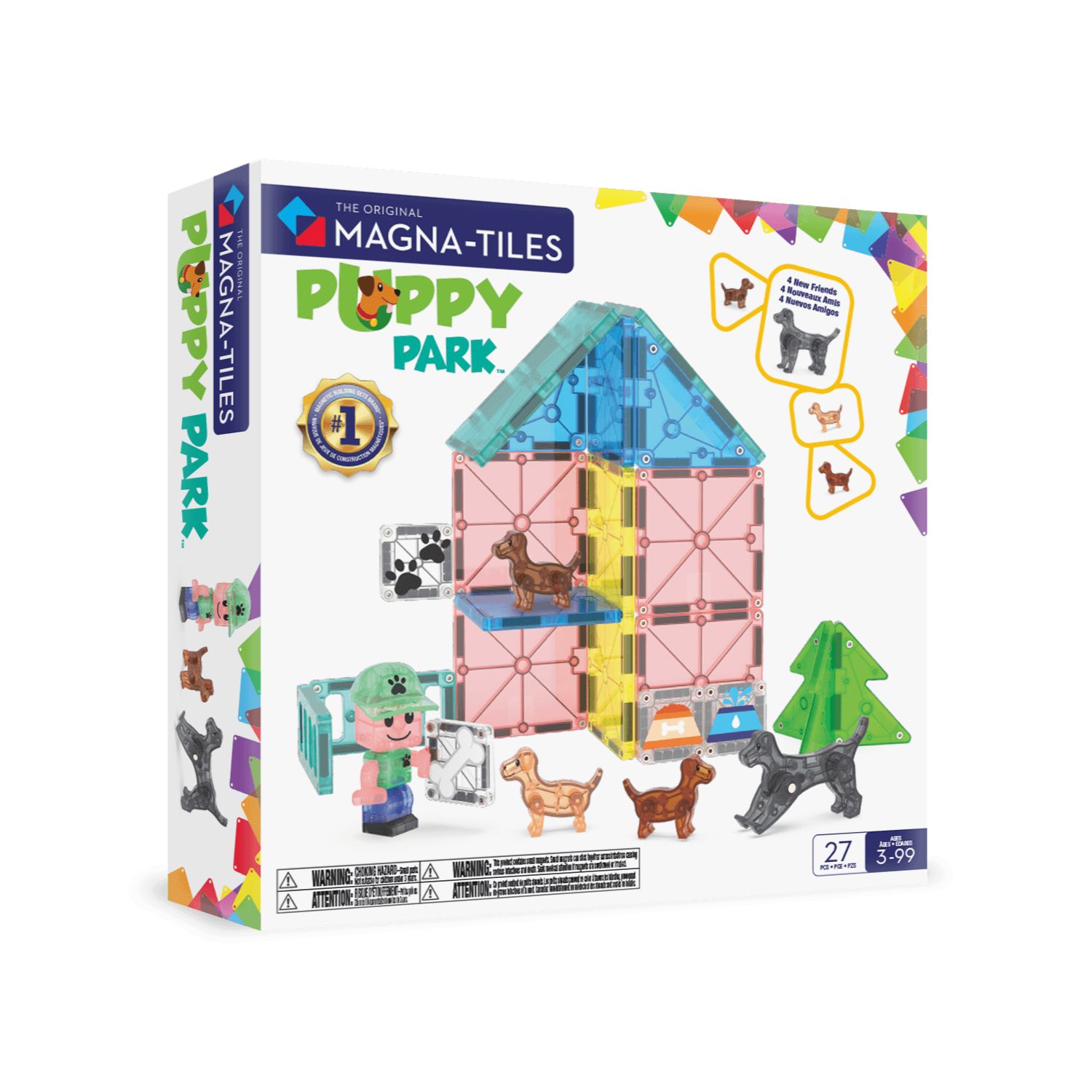 Magna-Tiles® Puppy Park - 27 Teile