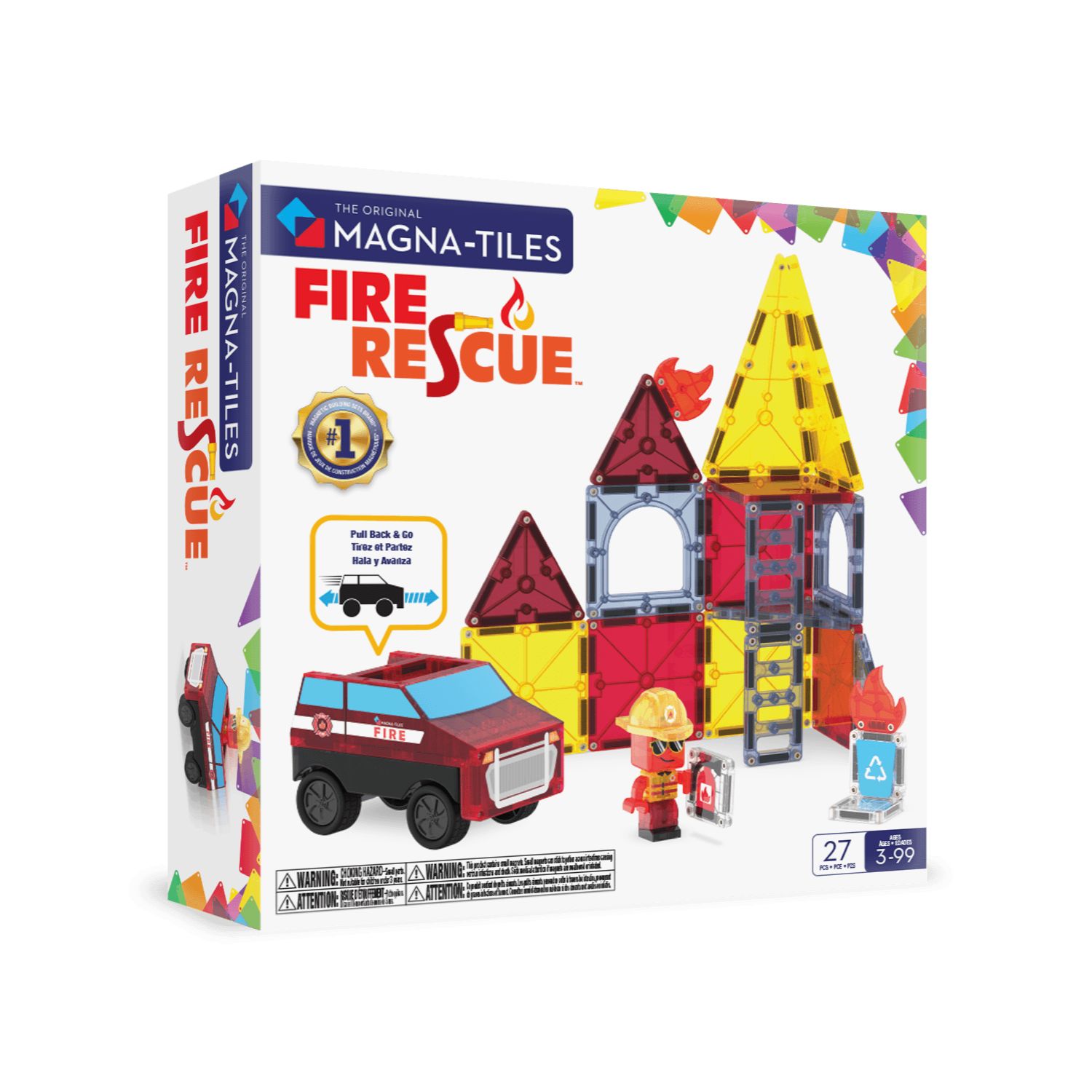 Magna-Tiles® Fire Rescue - 27 Teile