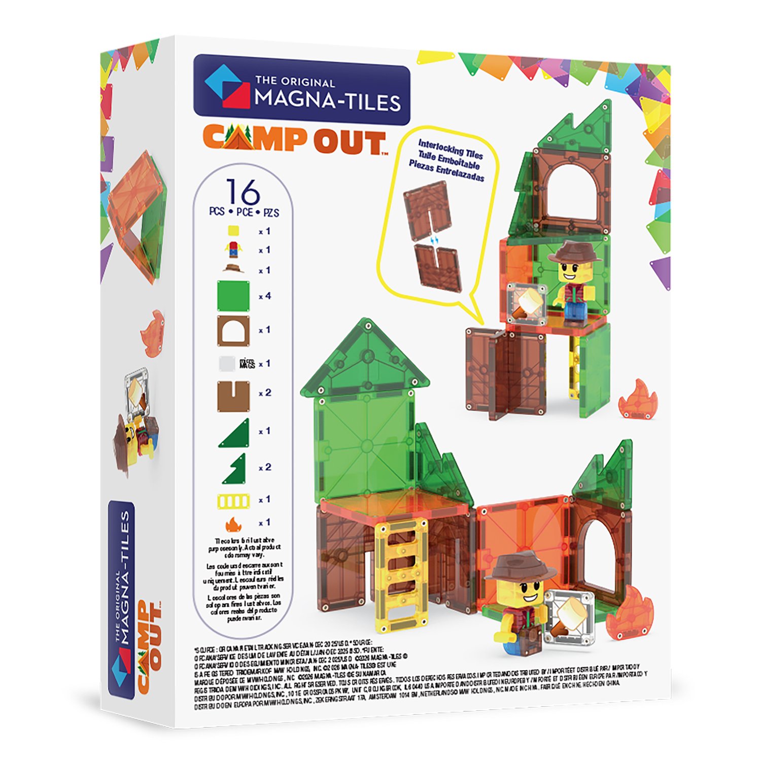 Alternative view of MAGNA-TILES® Camp Out 16-teilig: Magnetischer Bauspass für Abenteurer
