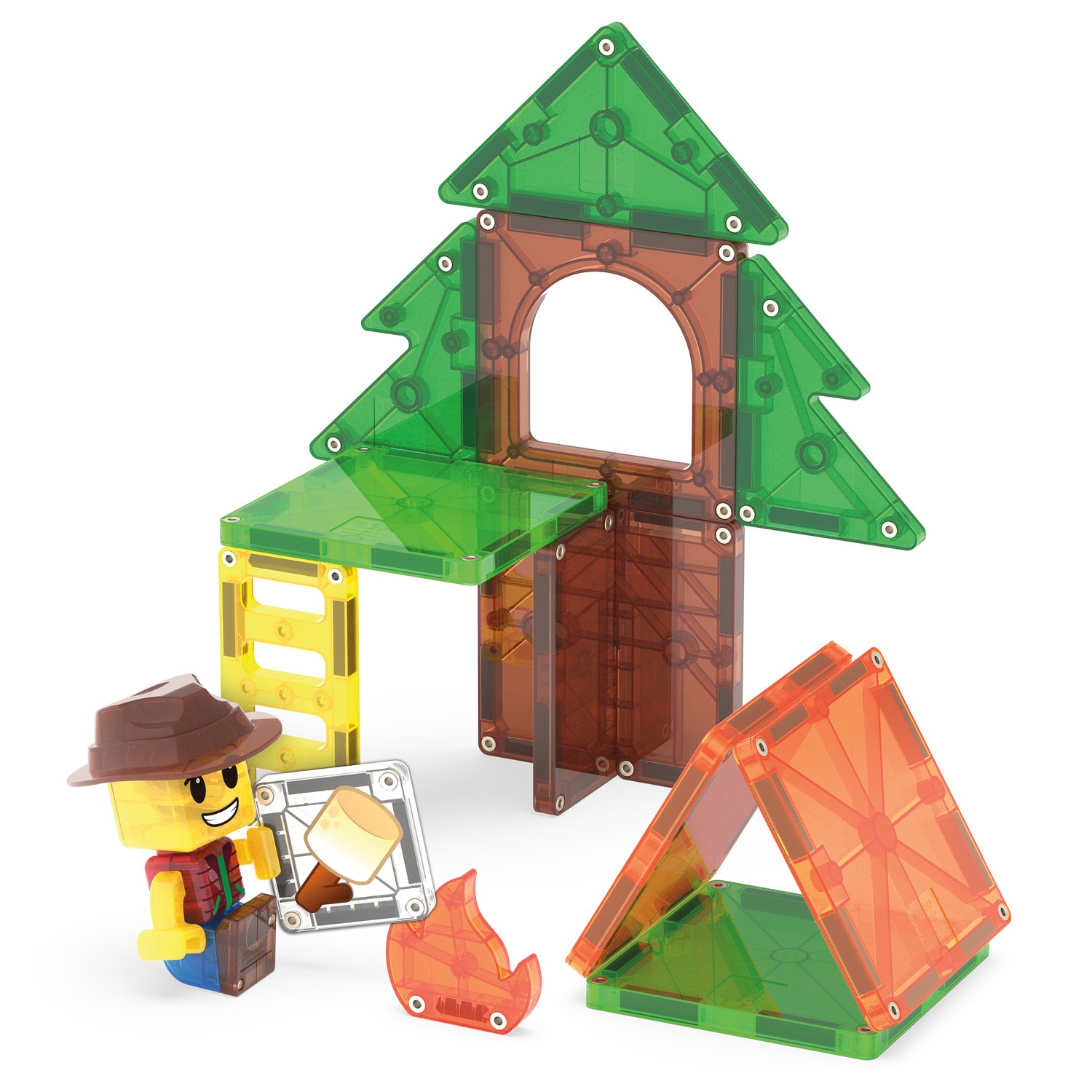 MAGNA-TILES® Camp Out 16-teilig: Magnetischer Bauspass für Abenteurer – Bild 5