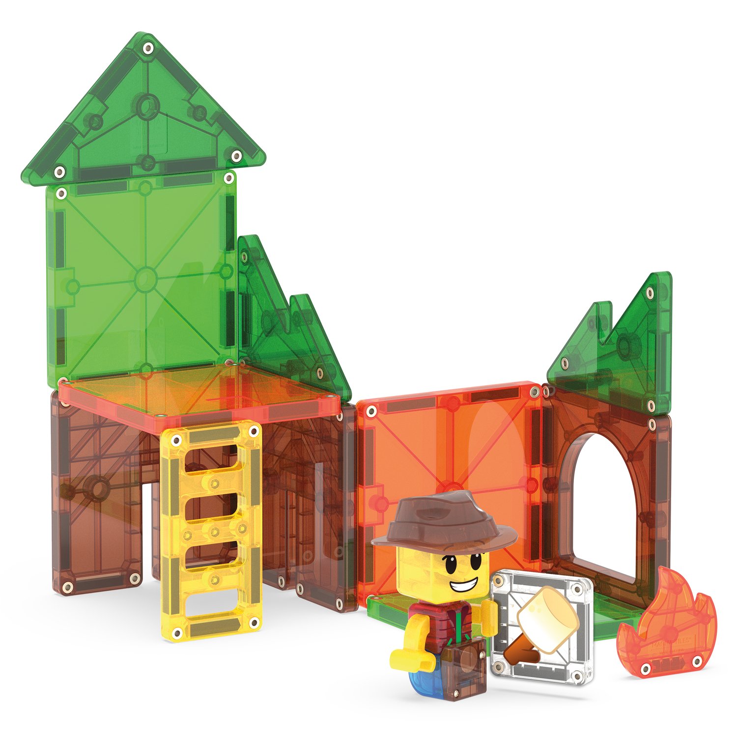 MAGNA-TILES® Camp Out 16-teilig: Magnetischer Bauspass für Abenteurer – Bild 7
