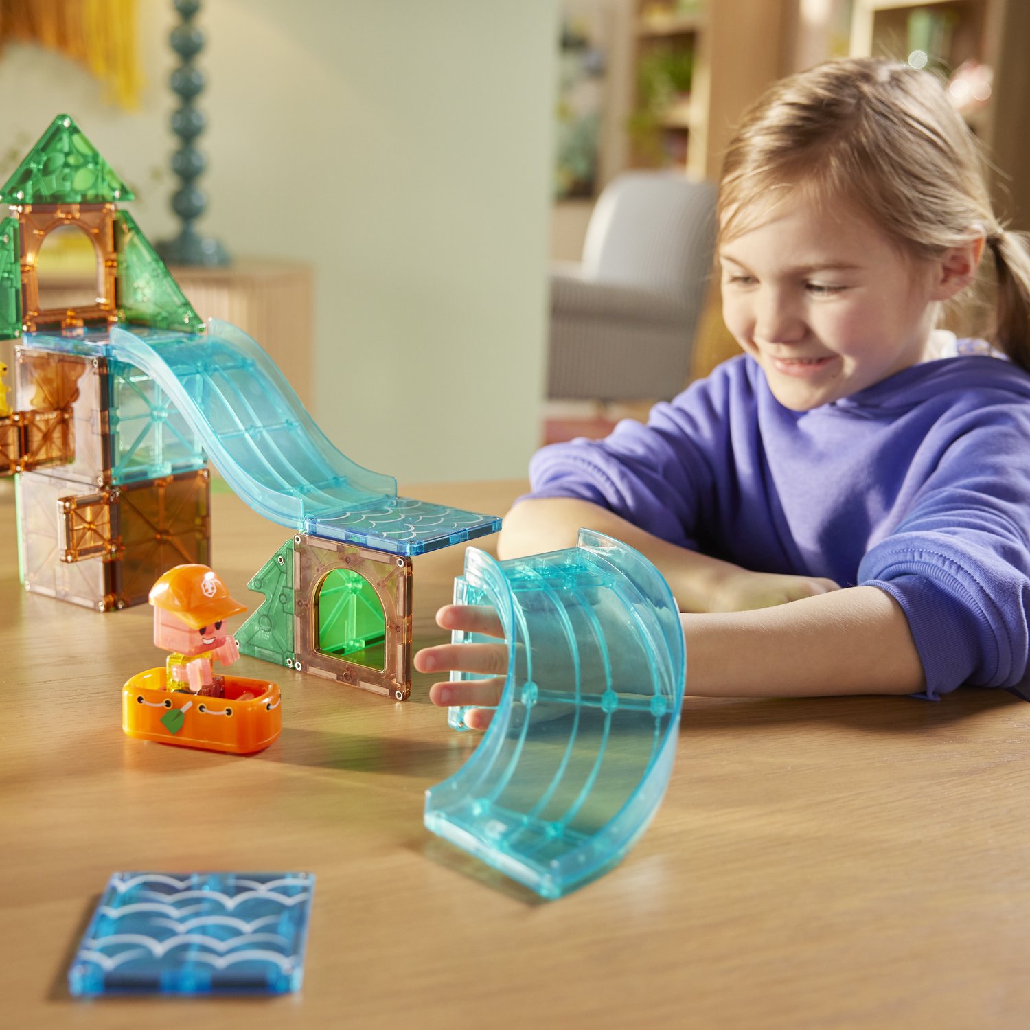 MAGNA-TILES® Raging Rapids 27-teilig: Magnetischer Bauspass – Bild 6
