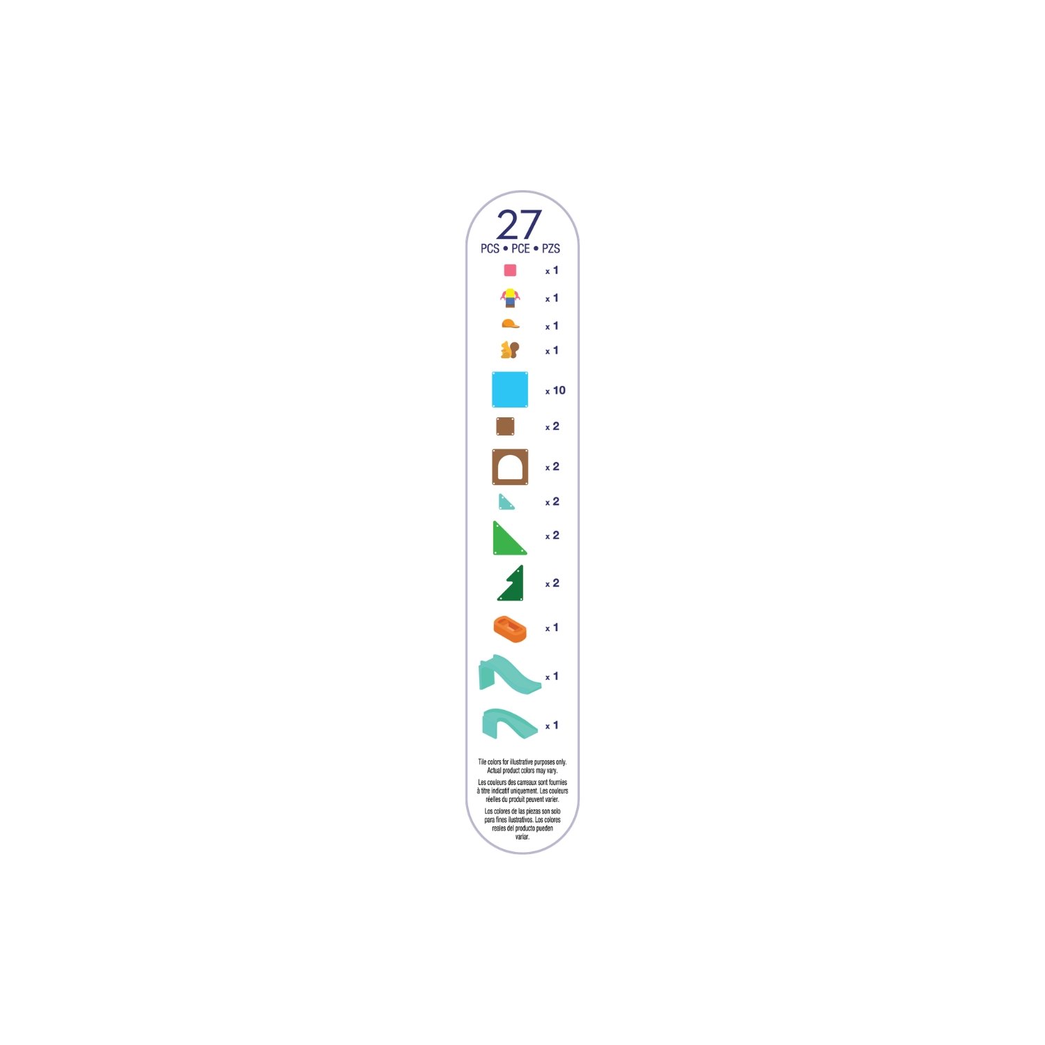 Alternative view of MAGNA-TILES® Raging Rapids 27-teilig: Magnetischer Bauspass