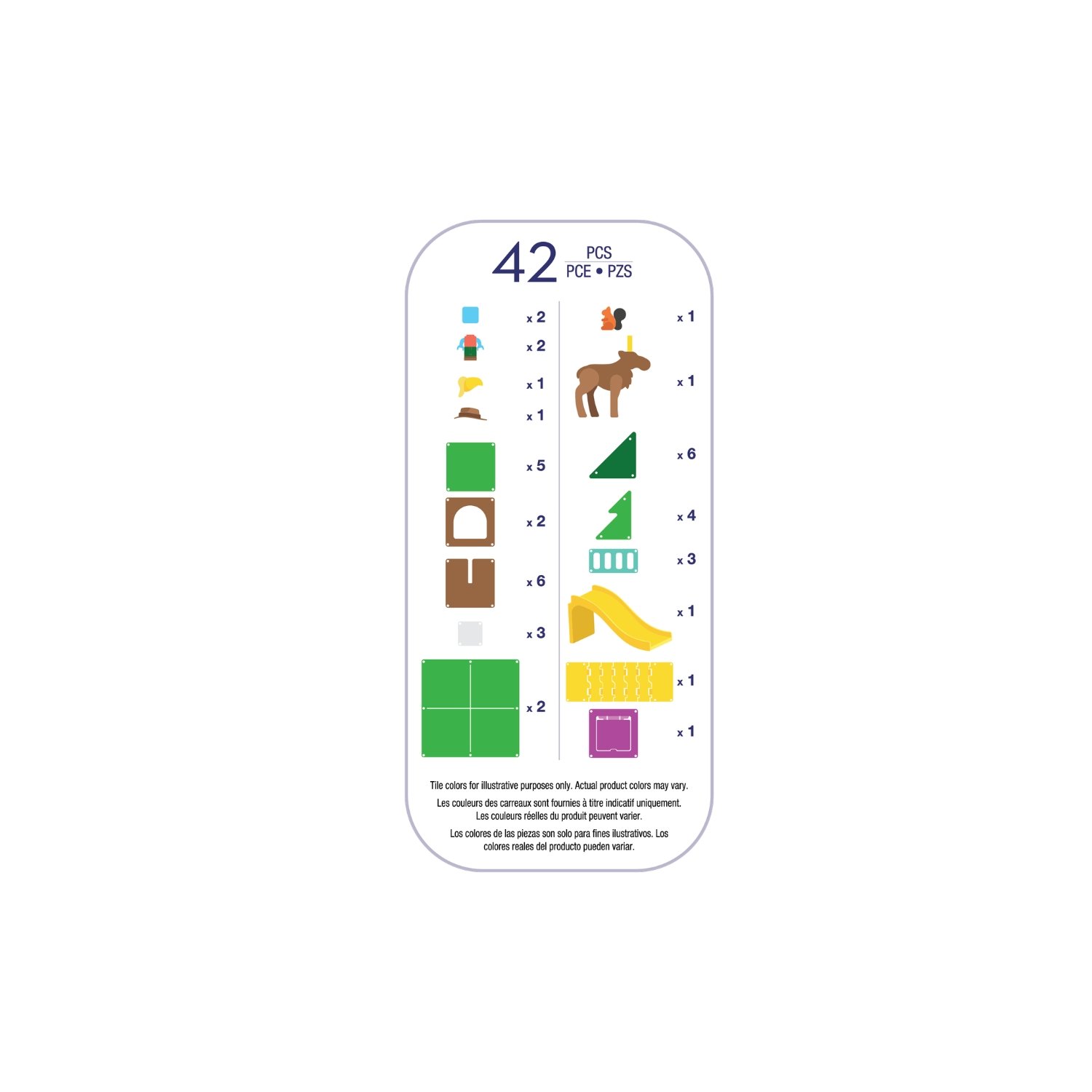 Alternative view of MAGNA-TILES® Treetop Adventure 42-teilig: Magnetischer Bauspass