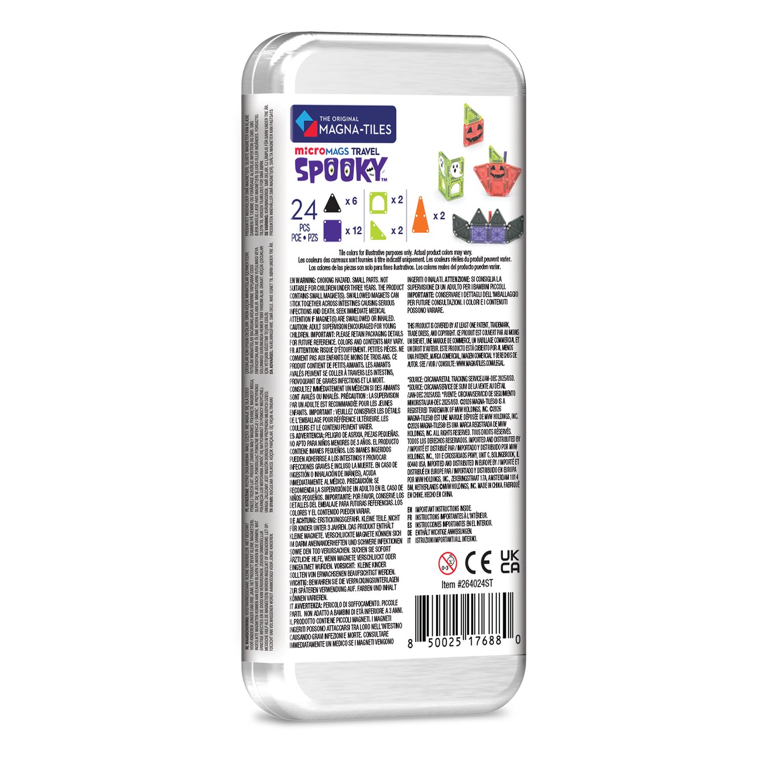 Alternative view of MAGNA-TILES®microMAGS Spooky Travel 24-tlg. Magnetischer Bausatz